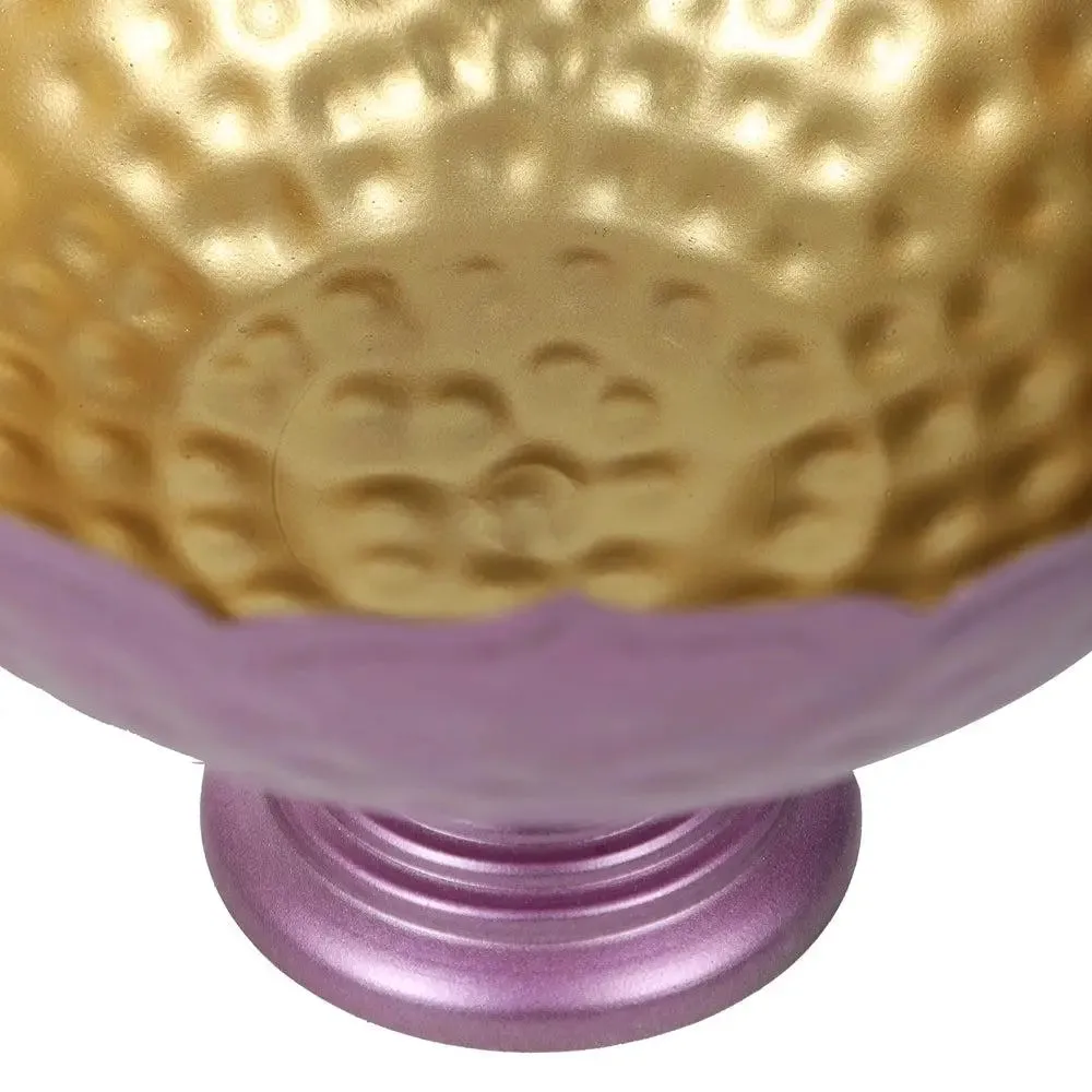 Purple Crown-inspired Urli Bowls with Detachable Tealight Holder (Set of 6)