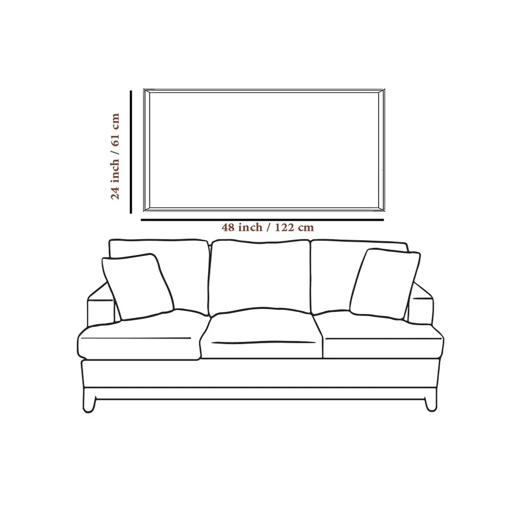 Beautiful Peacock Big Panoramic Canvas  Wall Painting With Frame