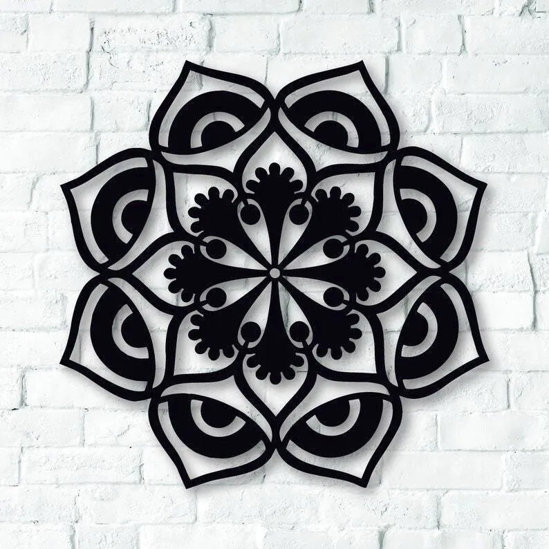 Quaint Mandala Metal Wall Decor