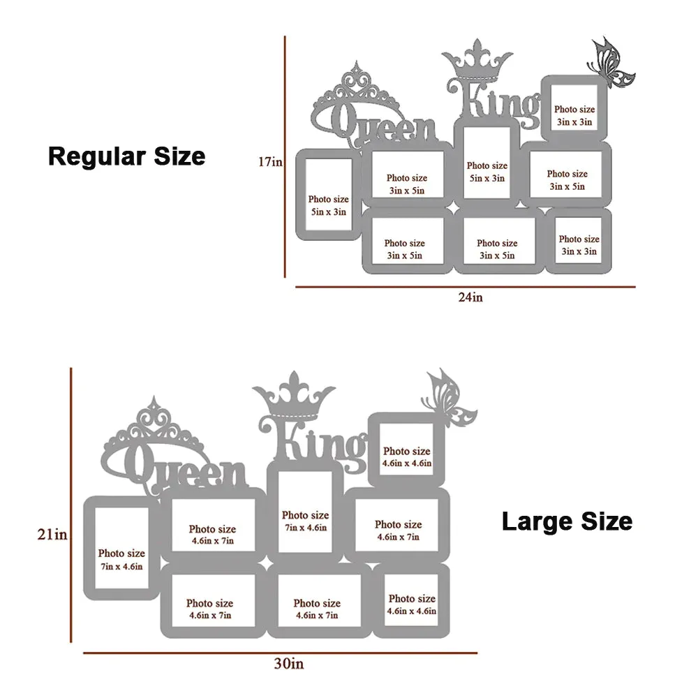 Queen & Turquoise Hanging Photo Frame Regular