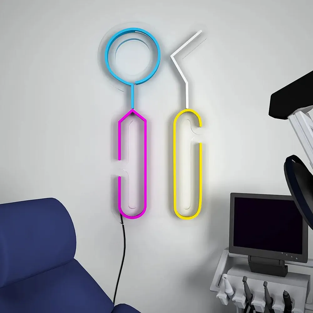 Quirky Dental Equipment LED Neon Light- Set of 2