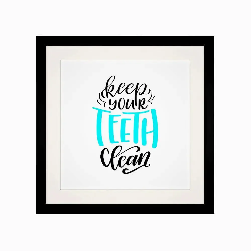 Quirky Dentist Quote Framed Wall Art
