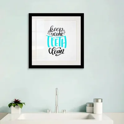 Quirky Dentist Quote Framed Wall Art