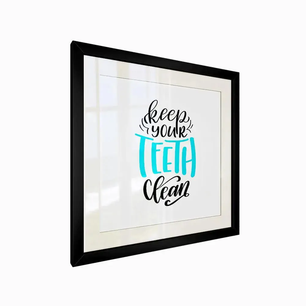 Quirky Dentist Quote Framed Wall Art