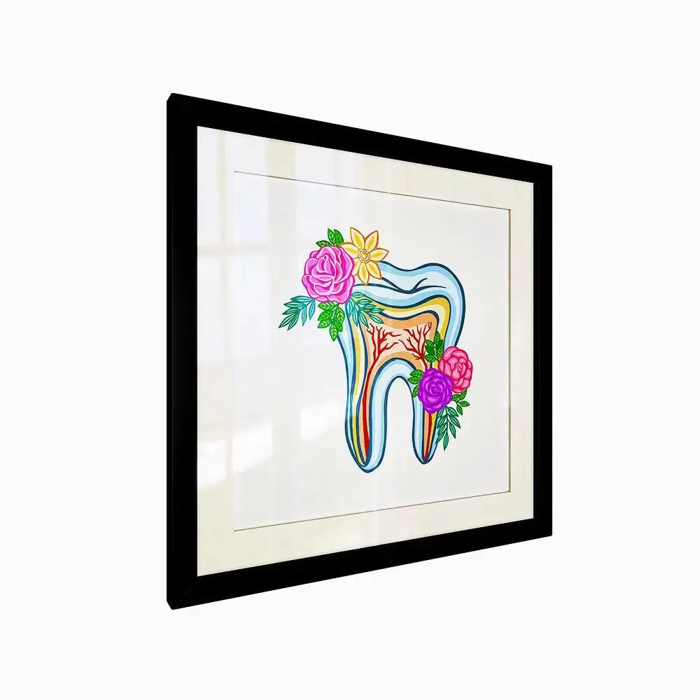 Quirky Framed Wall Art for Dentist's Office