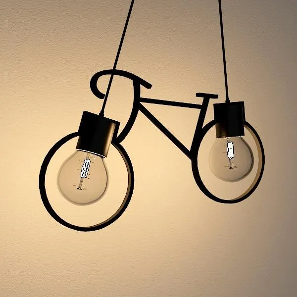 Quirky Hanging Bicycle Lamp