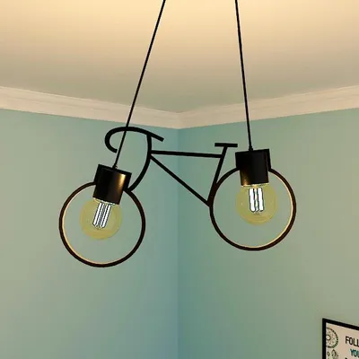 Quirky Hanging Bicycle Lamp