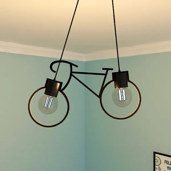 Quirky Hanging Bicycle Lamp