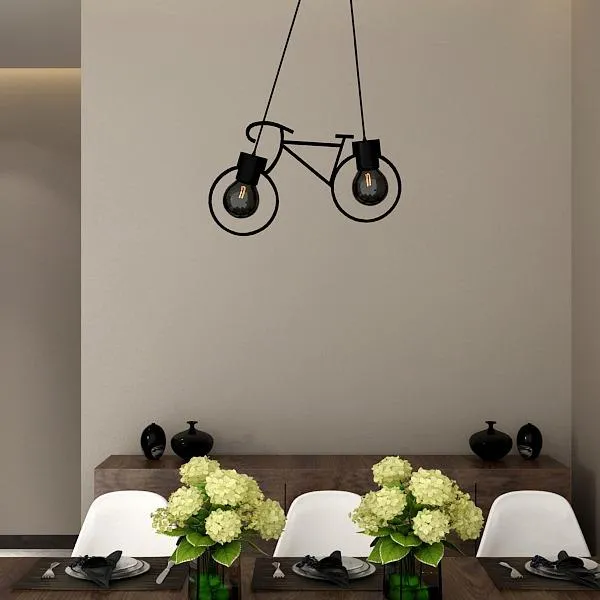 Quirky Hanging Bicycle Lamp