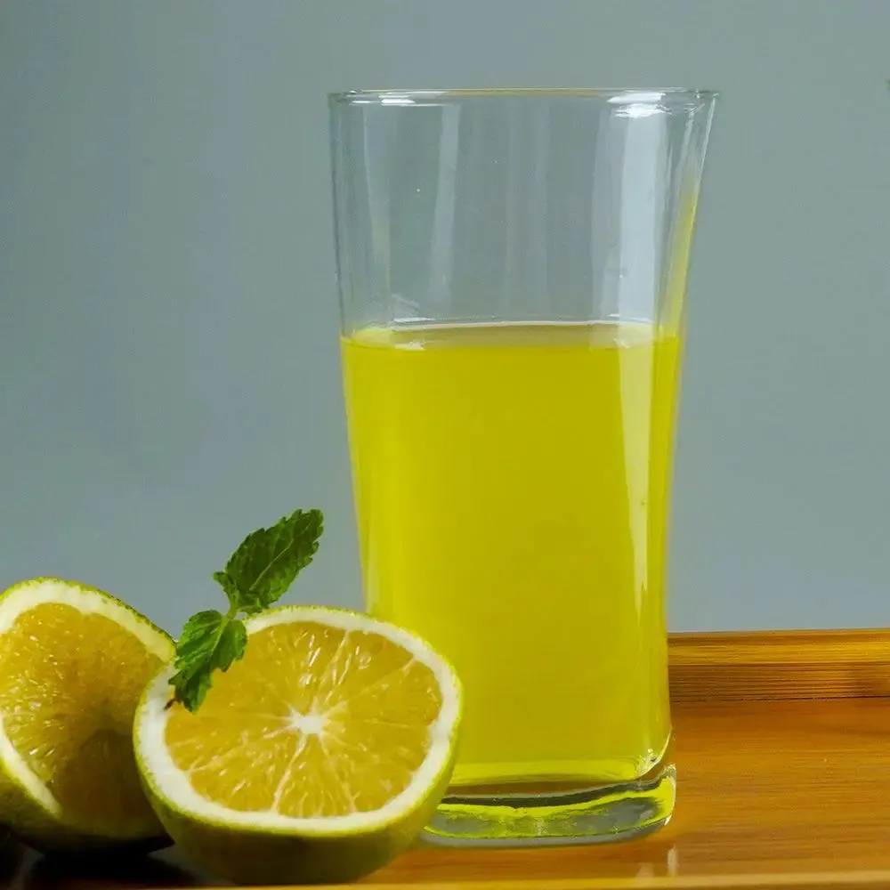 Quirky Tilted Crystal Clear Juice Glass (Large) Set of 2