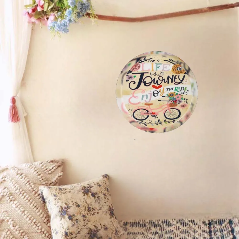 Quirky Vintage-inspired High-quality Decorative Metal Wall Plate (10 Inches)