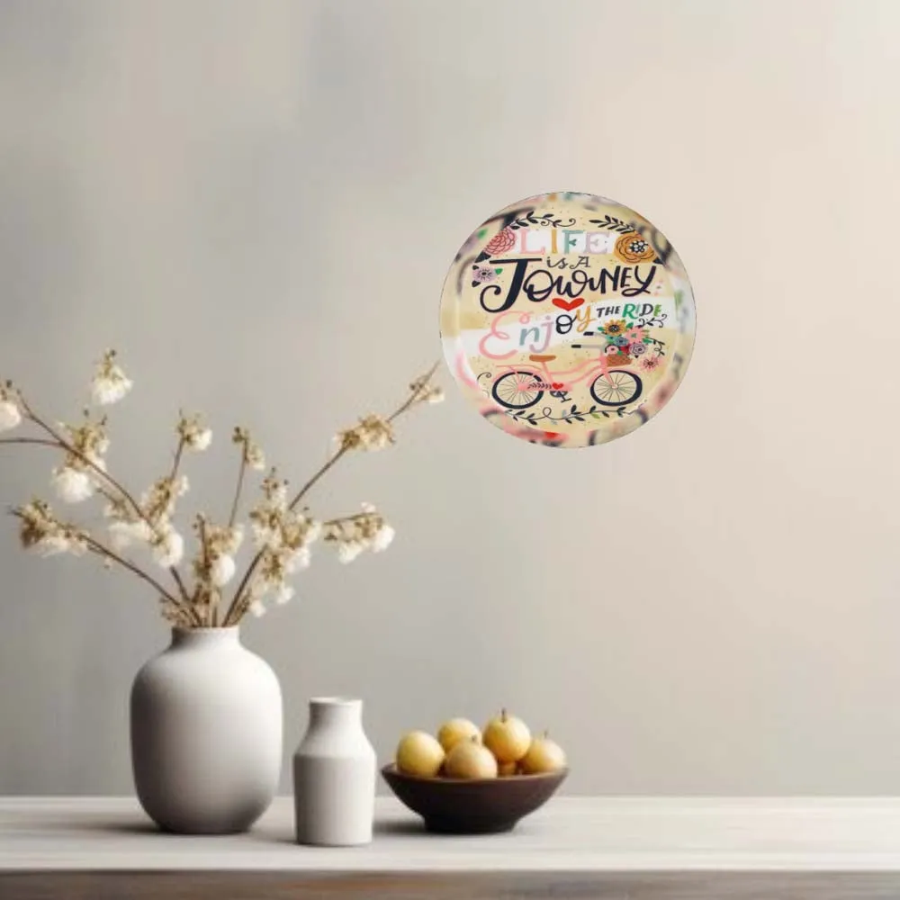 Quirky Vintage-inspired High-quality Decorative Metal Wall Plate (10 Inches)