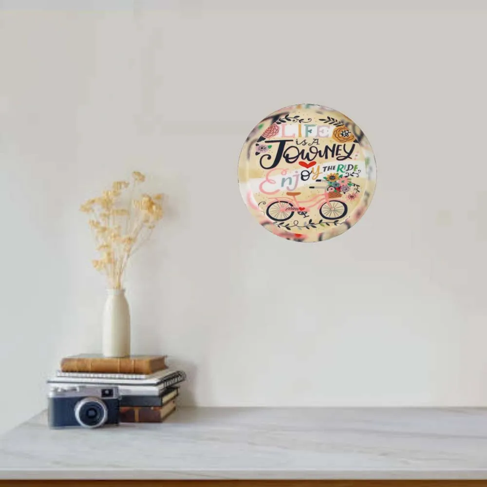 Quirky Vintage-inspired High-quality Decorative Metal Wall Plate (10 Inches)