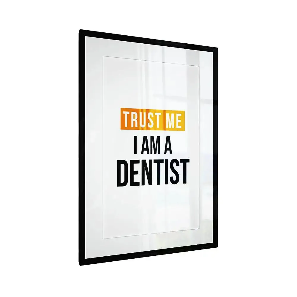 Quotes Framed Wall Art Piece for Dentist's Office