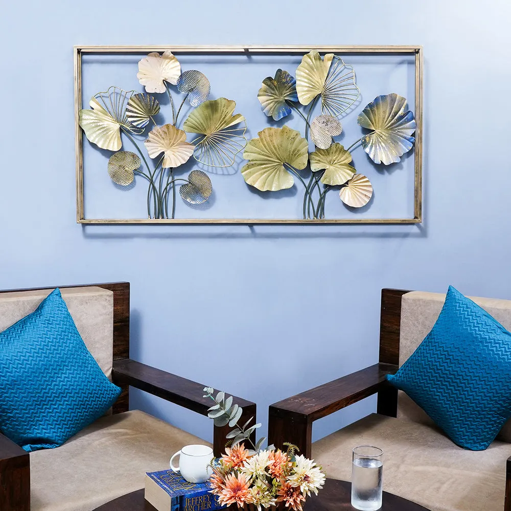 Rainforest Motif Framed Metal Wall Art