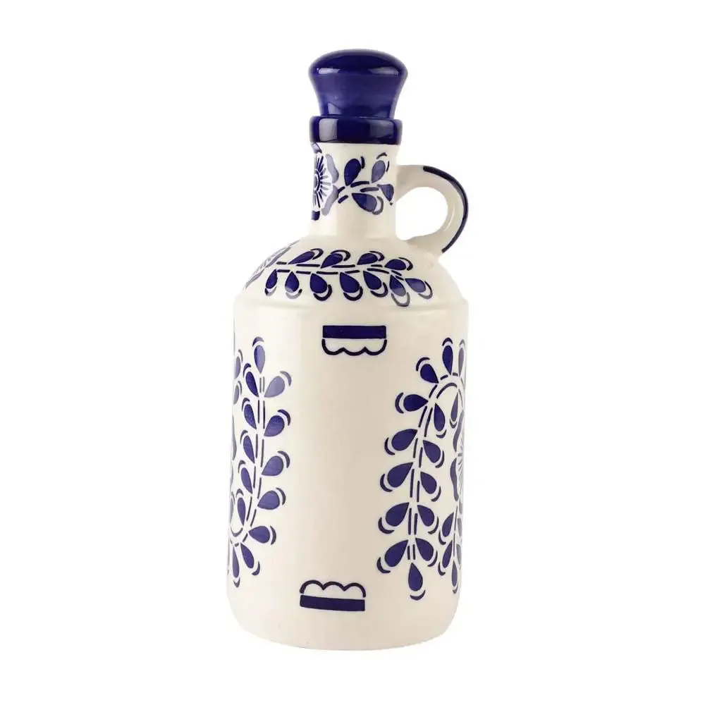 Rajasthani Blue Pottery Motif  Handpainted Ceramic Oil Dispenser