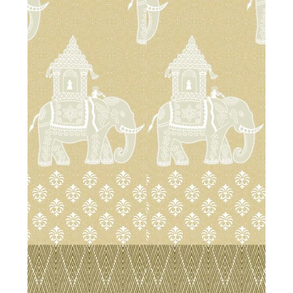 Rajasthani Doli Print Double Bedsheet with 2 Pillow covers