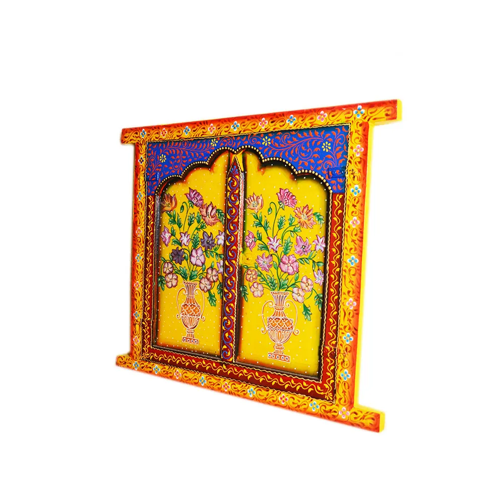 Rajasthani Indian Culture Wooden Jharokha