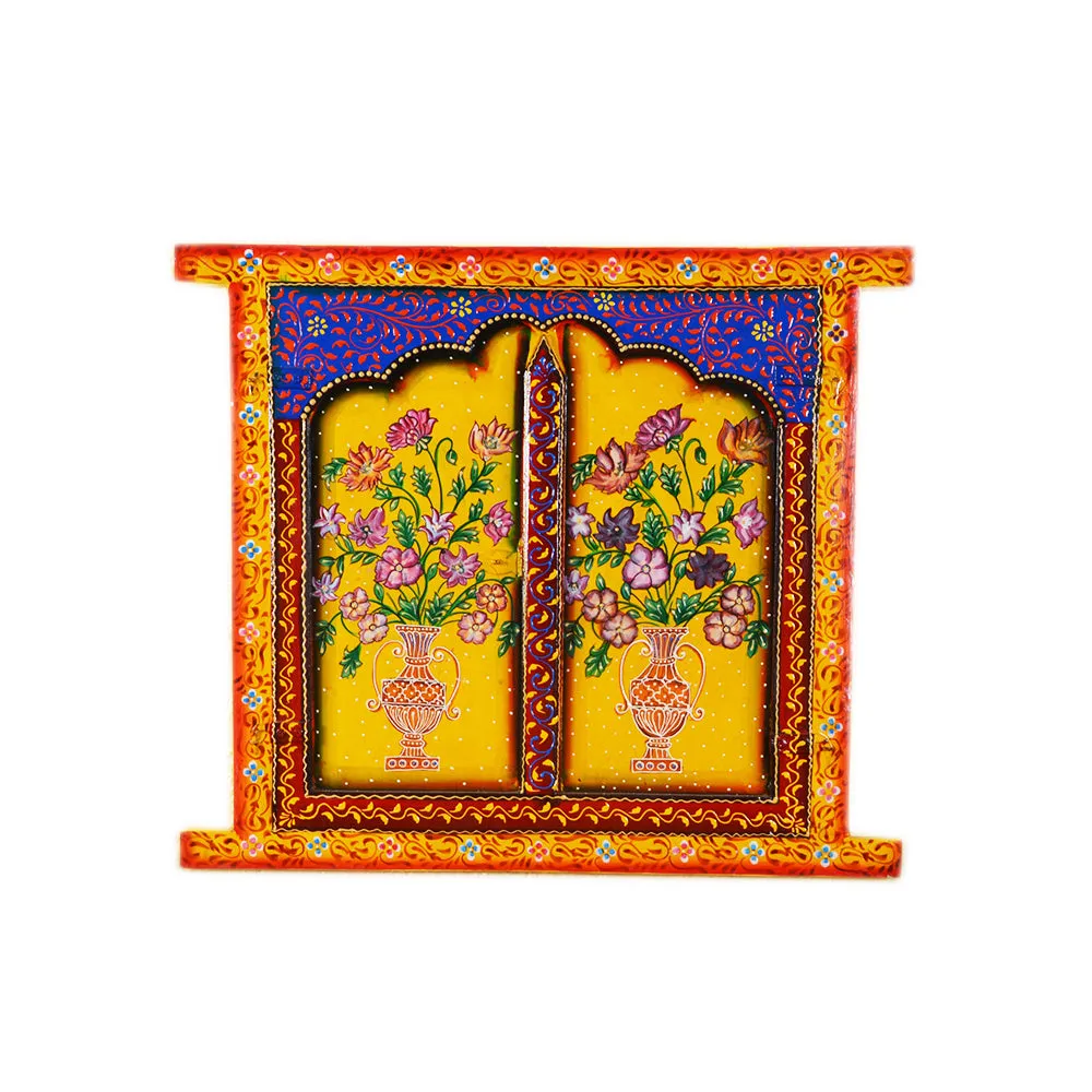 Rajasthani Indian Culture Wooden Jharokha