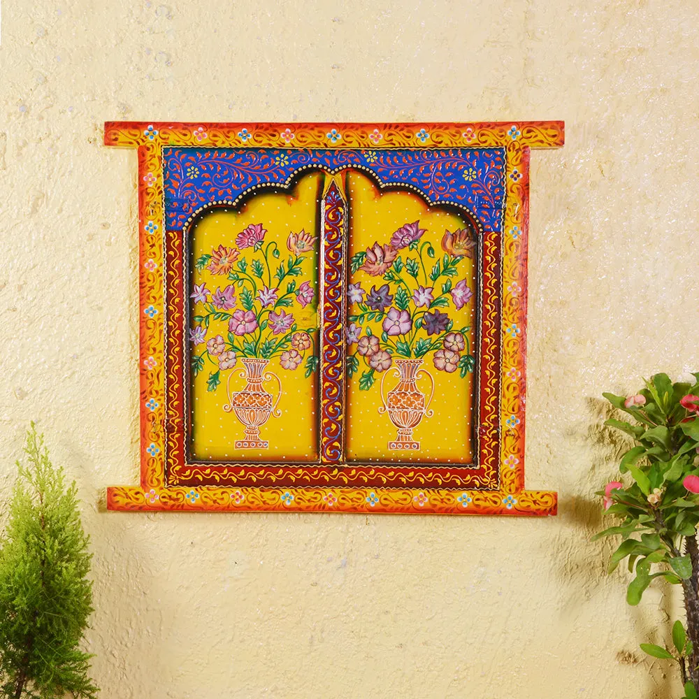 Rajasthani Indian Culture Wooden Jharokha