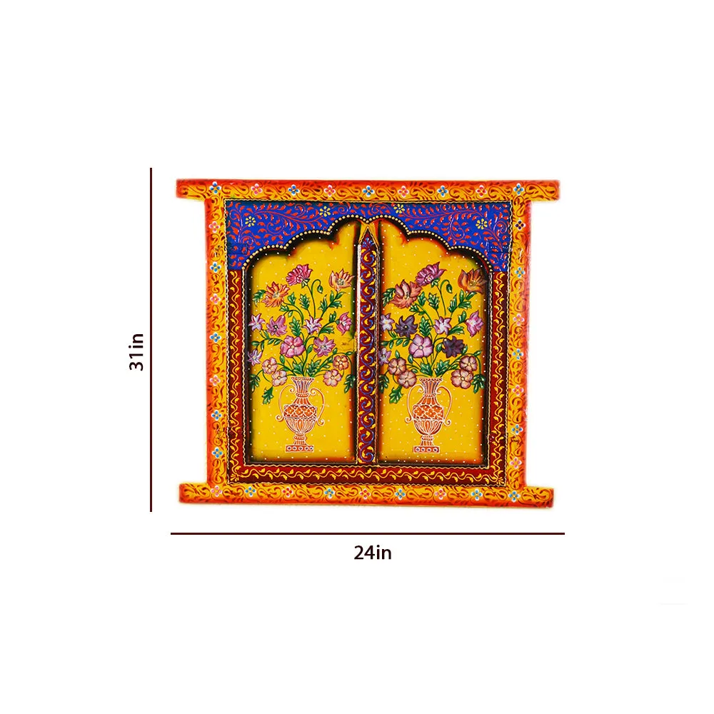 Rajasthani Indian Culture Wooden Jharokha