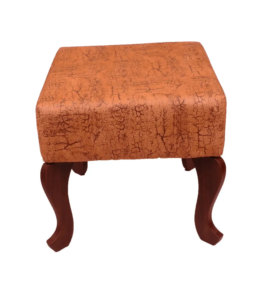 Raytrees Antique Wooden Sitting Ottoman with Cover