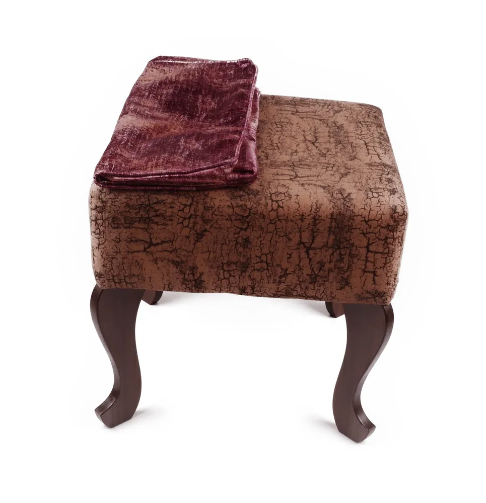 RayTrees Unique Wooden Ottoman with Free Cover