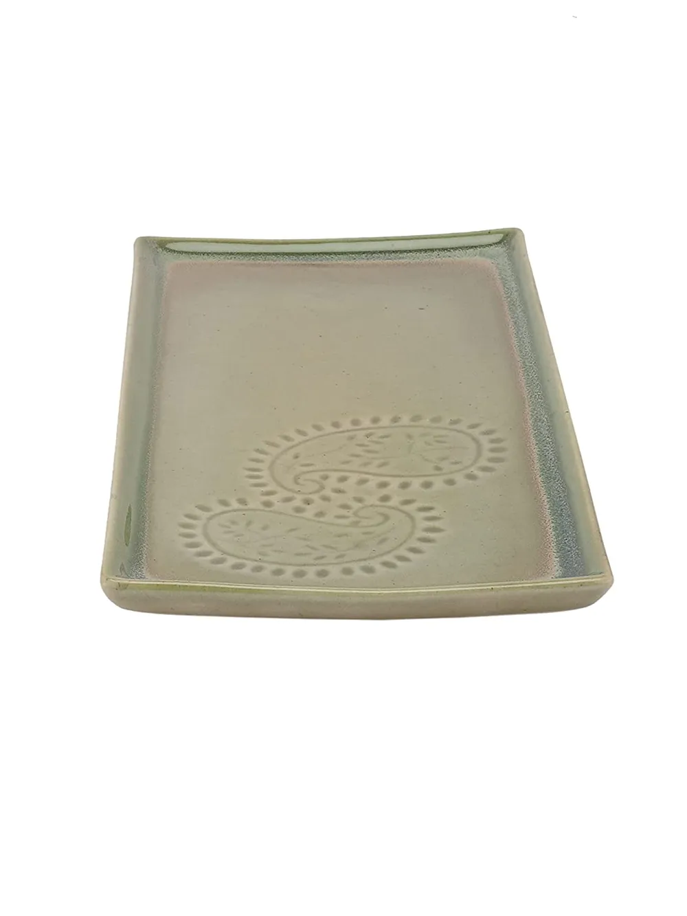 Rectagular Designer Ceramic Snacks Platter