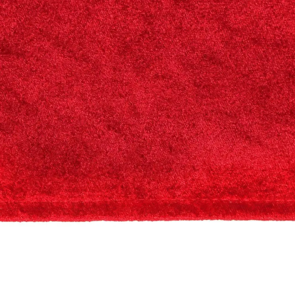 Red Designed Velvet Table Runner
