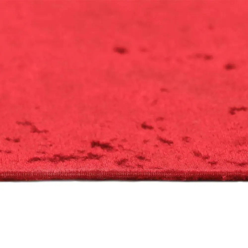 Red Designed Velvet Table Runner