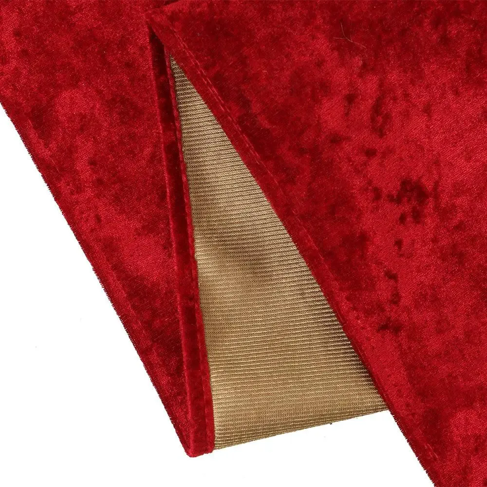 Red Designed Velvet Table Runner