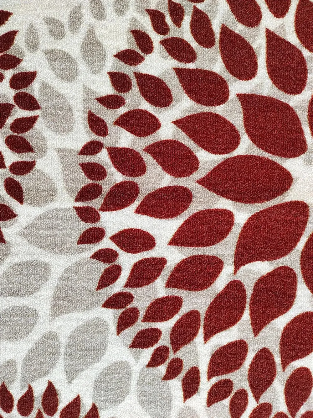 Red Floral Circle Printed Premium Area Carpet ( 3 ft x5 ft & 4 ft x 6 ft ) 3X5 ft