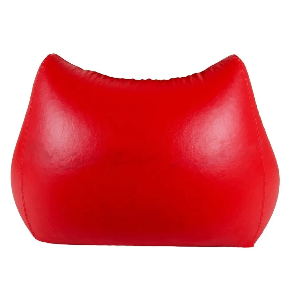 Red Jumbo Chair Cushiony Armchair Bean Bag Cover