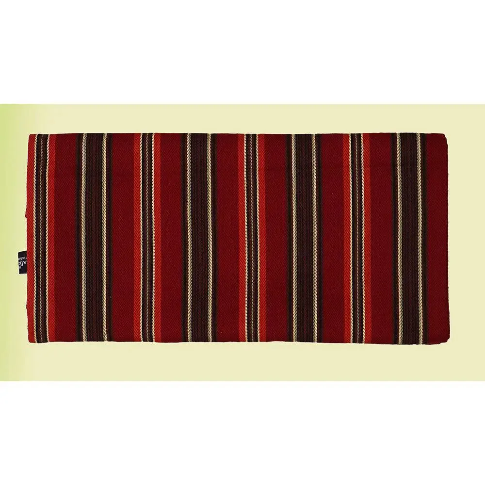 Red Striped Traditional Cotton Table Runner