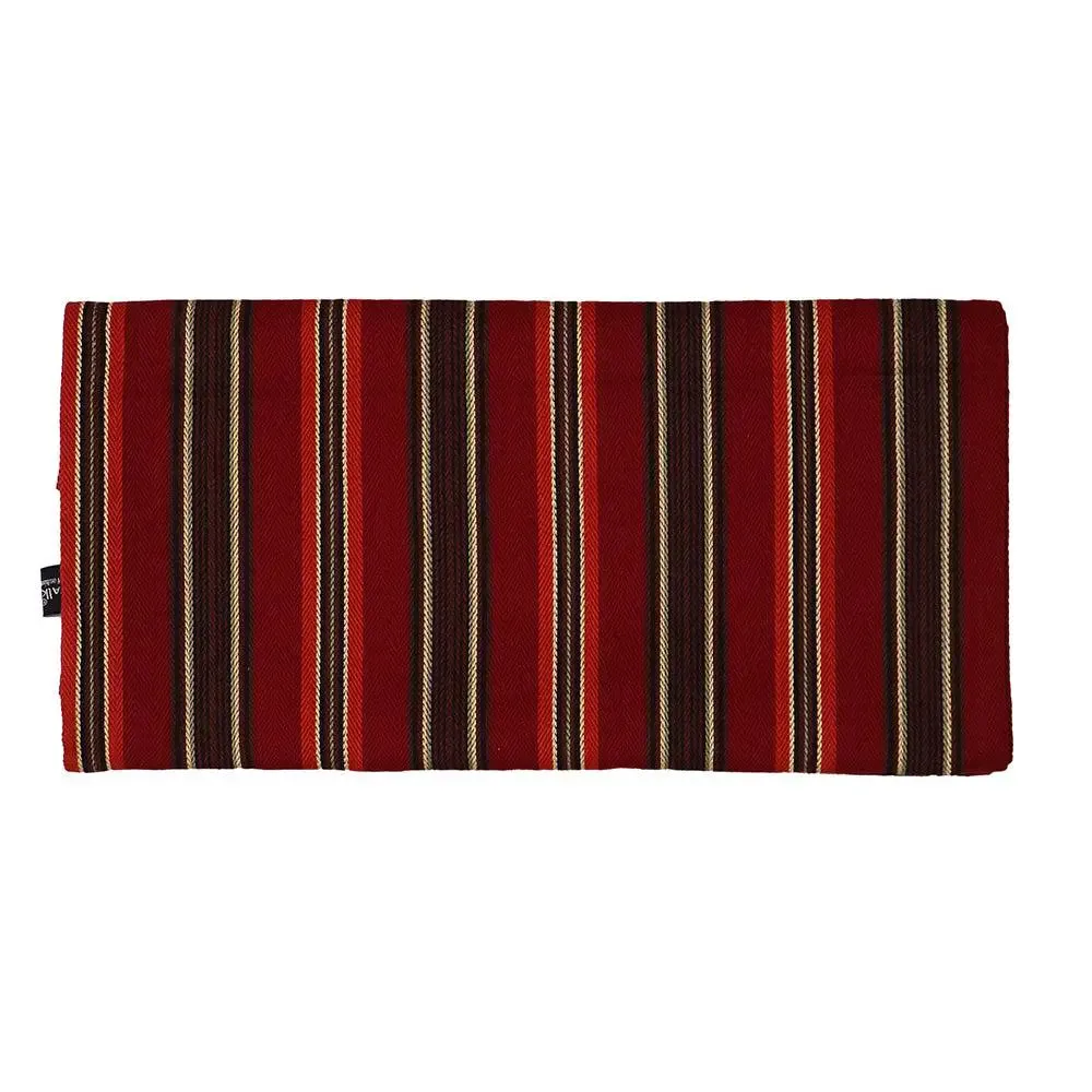 Red Striped Traditional Cotton Table Runner