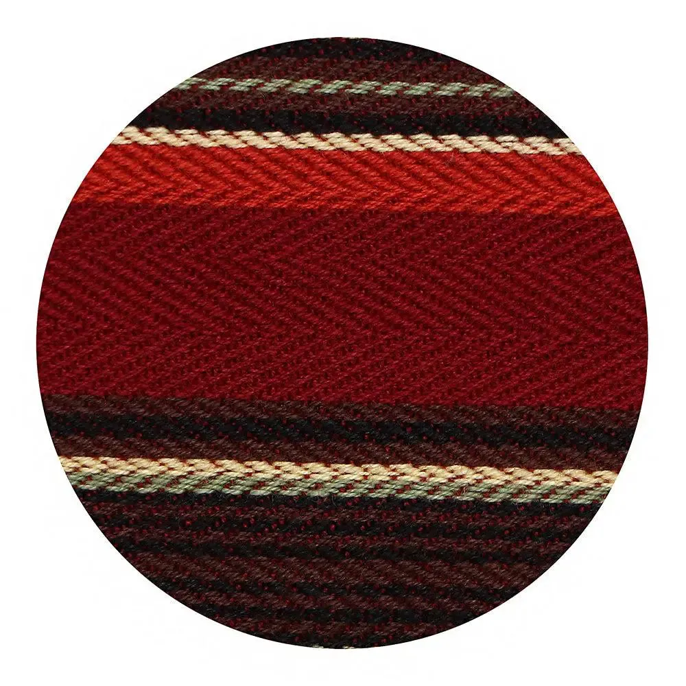 Red Striped Traditional Cotton Table Runner