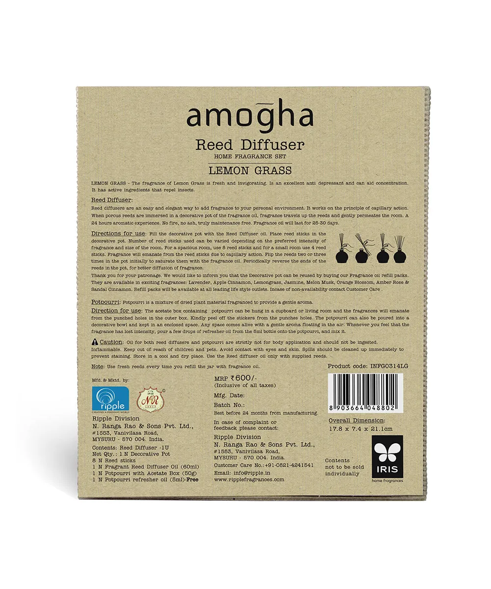 Reed Diffuser Fragrance Gift Set (French Lavender / Lemon Grass ) FRENCH LAVENDER