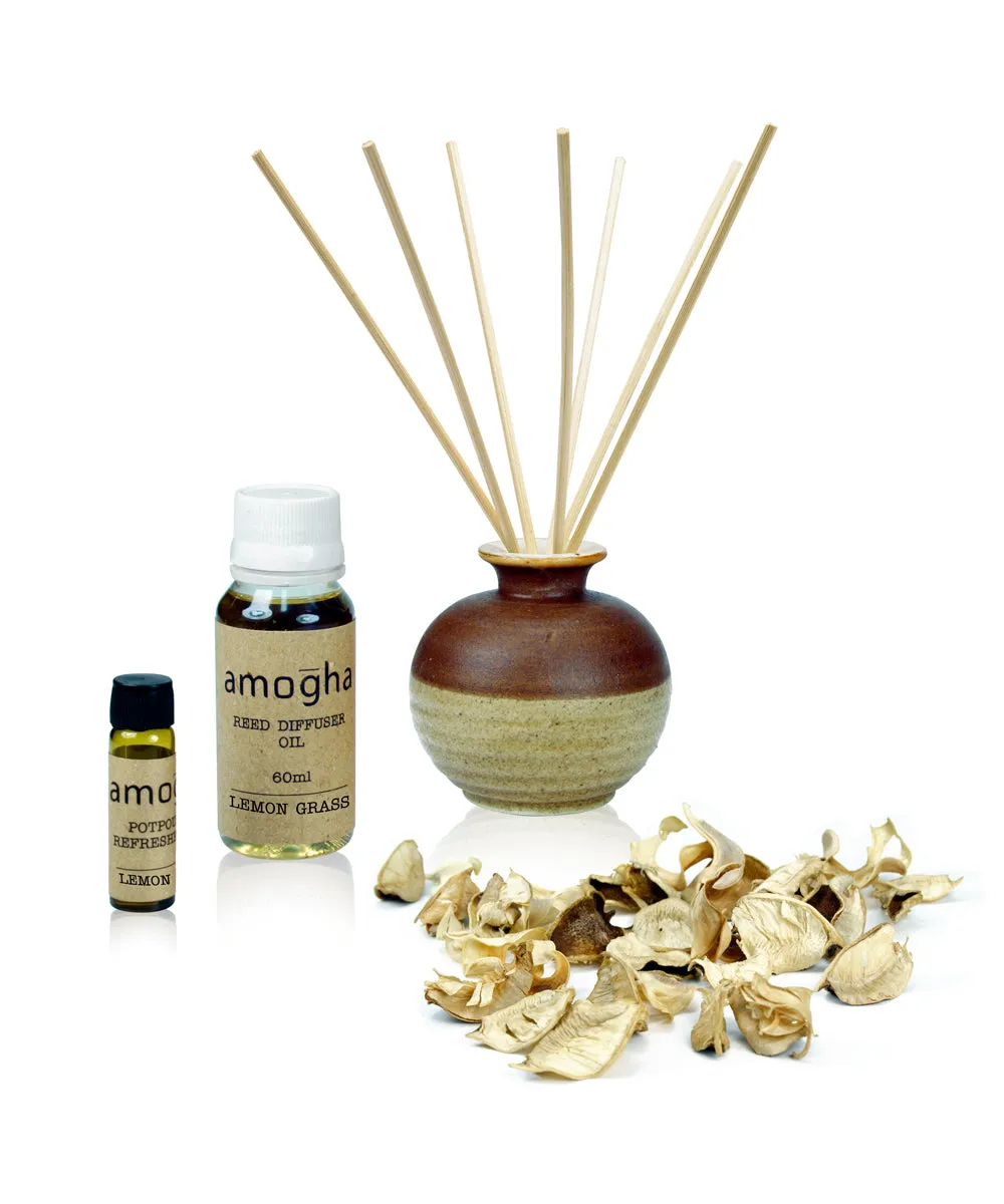 Reed Diffuser Fragrance Gift Set (French Lavender / Lemon Grass ) FRENCH LAVENDER