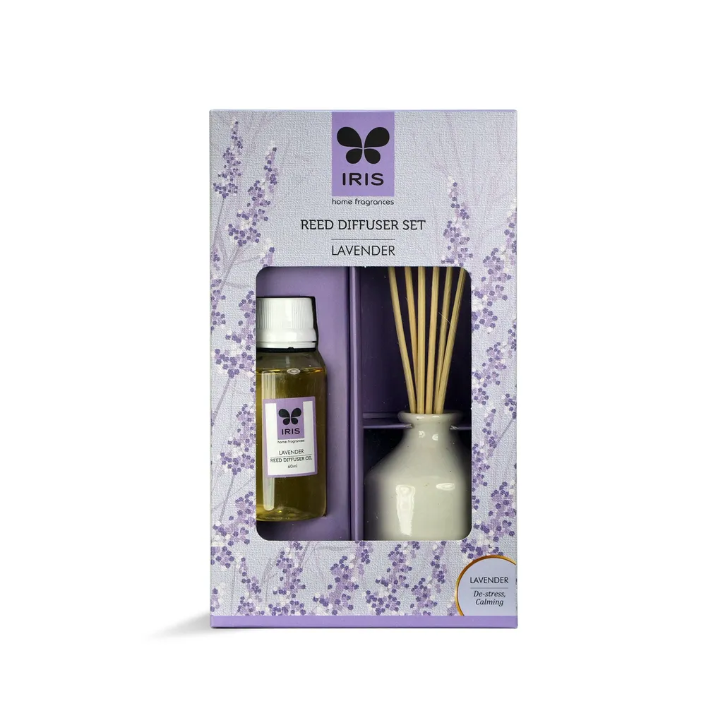 Reed Diffuser Set with 60 ml aroma oil (Apple Cinnamon/ Lavender / Lemon Grass) LEMON GRASS