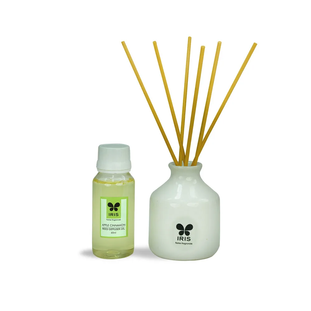 Reed Diffuser Set with 60 ml aroma oil (Apple Cinnamon/ Lavender / Lemon Grass) LEMON GRASS