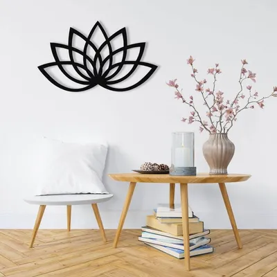 Refined Lotus Metal Wall Decor