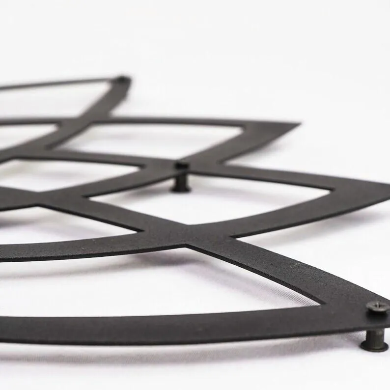 Refined Lotus Metal Wall Decor