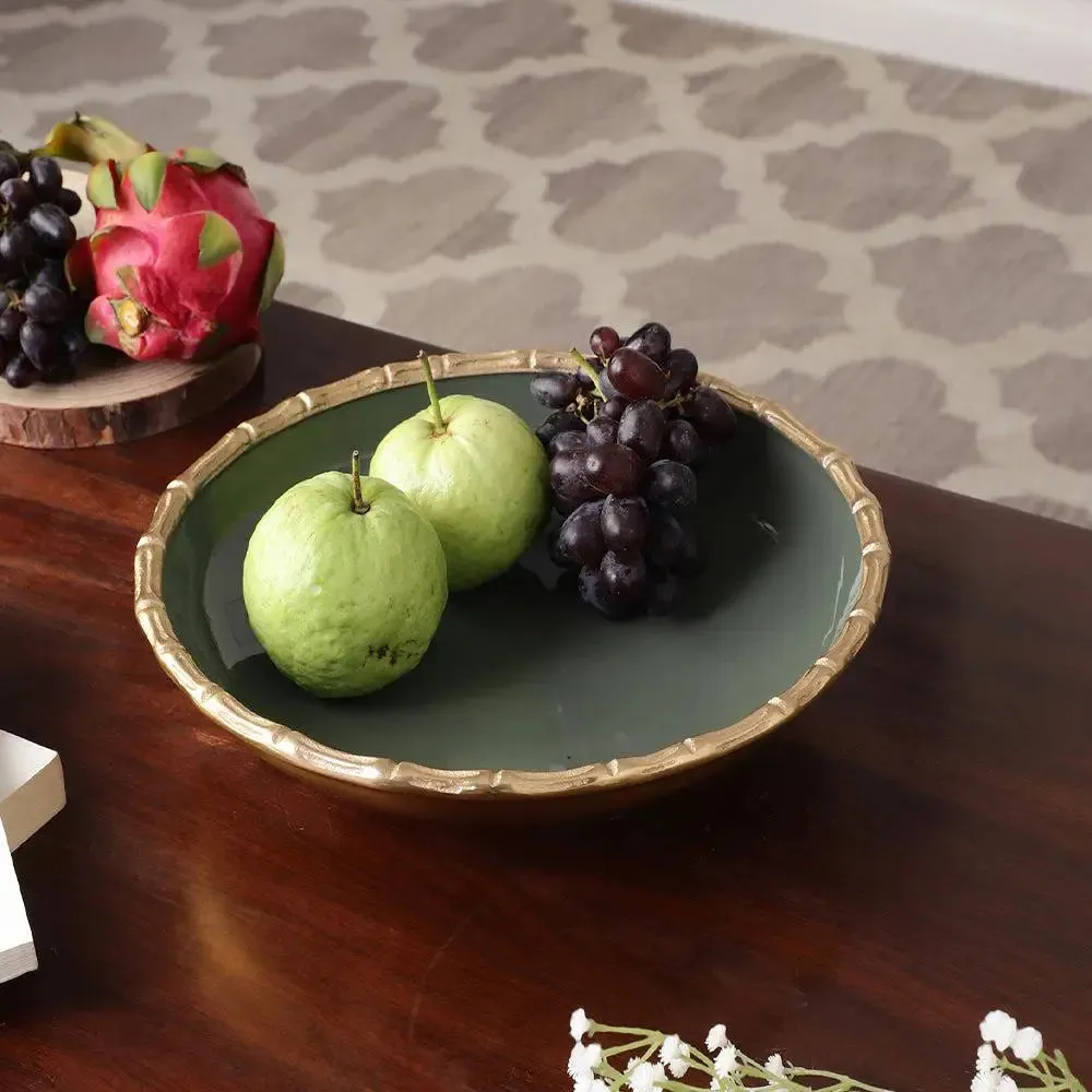 Regal Designer Serveware Bowl in Green Colour