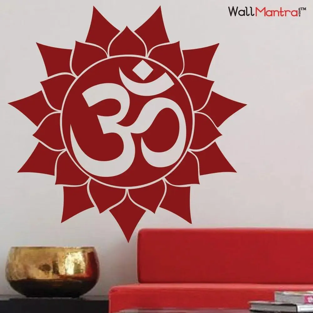 Religious Om Wall Sticker Vinyl Decal