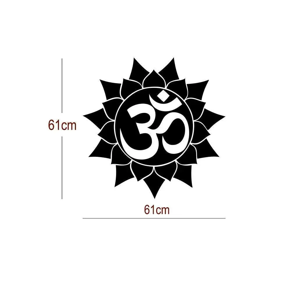 Religious Om Wall Sticker Vinyl Decal