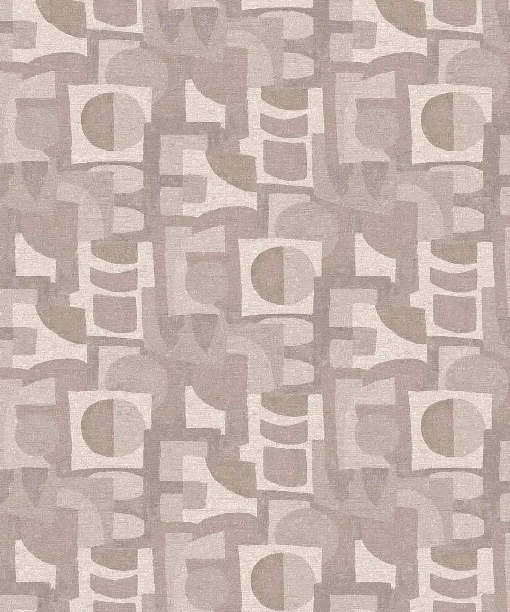 Retro Geometric Textured Premium Wallpaper- The Modernist Collection green