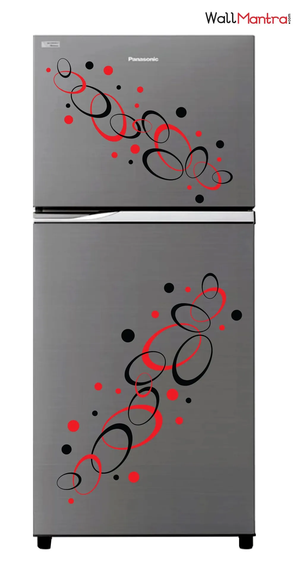 Retro Oval & Circle Design Kitchen Fridge Sticker