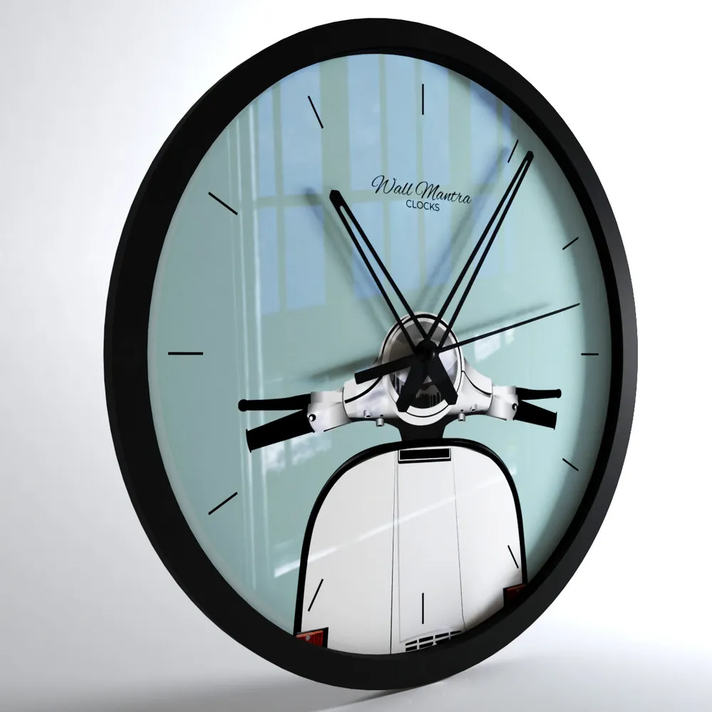 Retro Vespa Big Designer Wall Clock