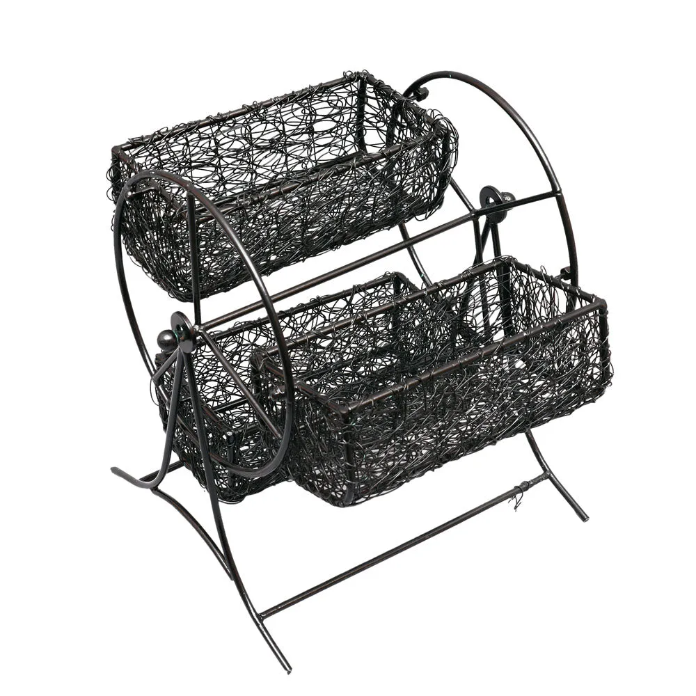 Revolved Black Entangled Masala- Dry Fruits Server