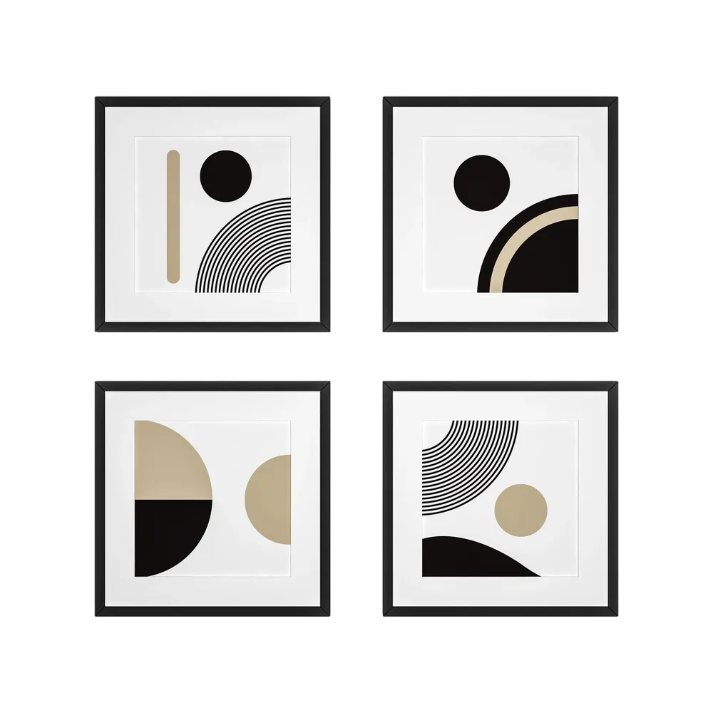 Rhythm &amp; Harmony Framed Wall Art Set of 4